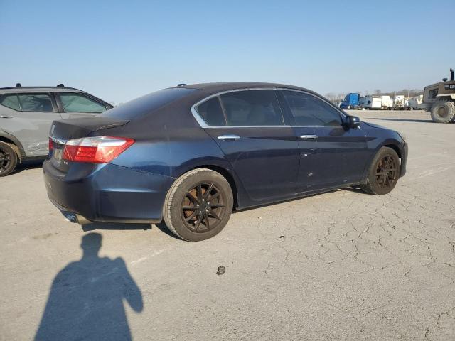 1HGCR3F84DA030296 - 2013 HONDA ACCORD EXL BLUE photo 3