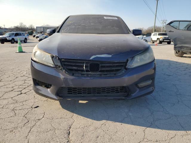 1HGCR3F84DA030296 - 2013 HONDA ACCORD EXL BLUE photo 5
