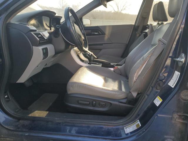 1HGCR3F84DA030296 - 2013 HONDA ACCORD EXL BLUE photo 7