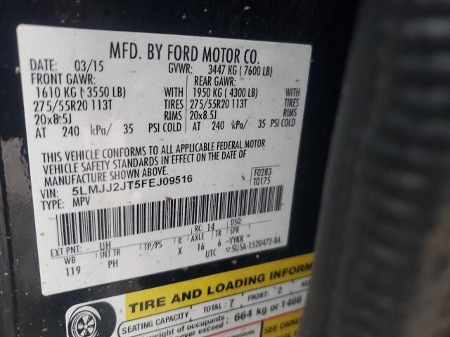 5LMJJ2JT5FEJ09516 - 2015 LINCOLN NAVIGATOR 黑色 照片 13