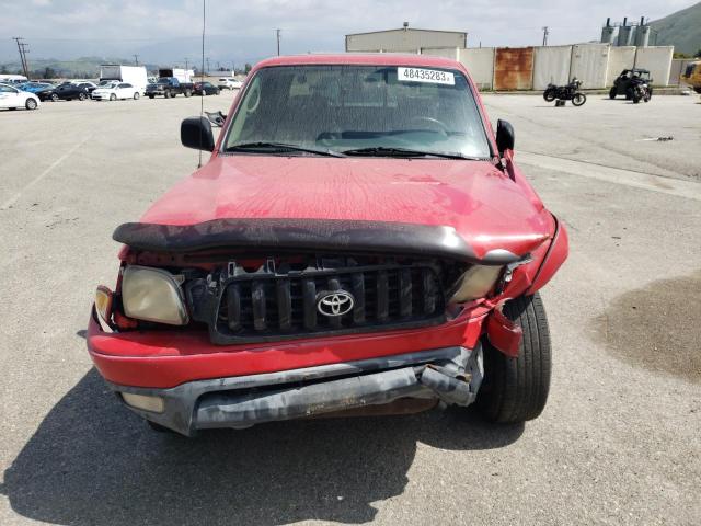 5TESN92NX1Z722309 - 2001 TOYOTA TACOMA XTRACAB PRERUNNER წითელი ფოტო 5