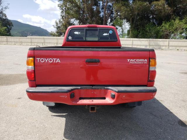 5TESN92NX1Z722309 - 2001 TOYOTA TACOMA XTRACAB PRERUNNER წითელი ფოტო 6