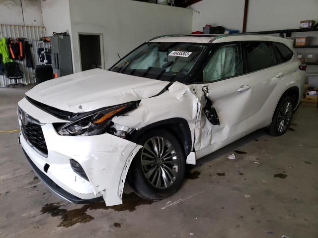 5TDFZRAH1MS037828 - 2021 TOYOTA HIGHLANDER PLATINUM WHITE photo 1