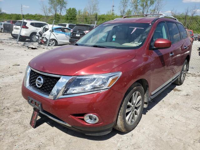 5N1AR2MM0DC600729 - 2013 NISSAN PATHFINDER S RED photo 1