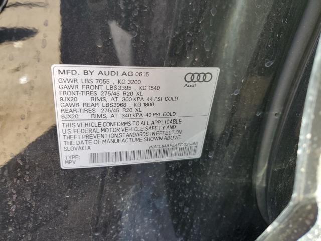 WA1LMAFE4FD031466 - 2015 AUDI Q7 TDI PREMIUM PLUS BLACK photo 13