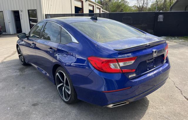 1HGCV1F38MA087640 - 2021 HONDA ACCORD SPORT BLUE photo 3