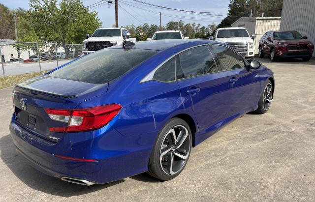 1HGCV1F38MA087640 - 2021 HONDA ACCORD SPORT BLUE photo 4