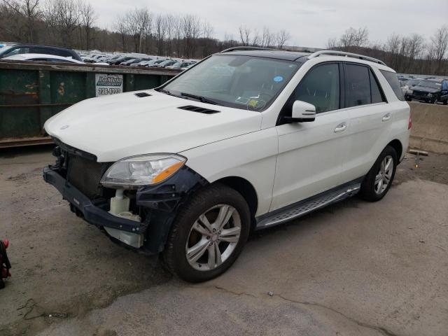 4JGDA5HB1CA014534 - 2012 MERCEDES-BENZ ML 350 4MATIC WHITE photo 1