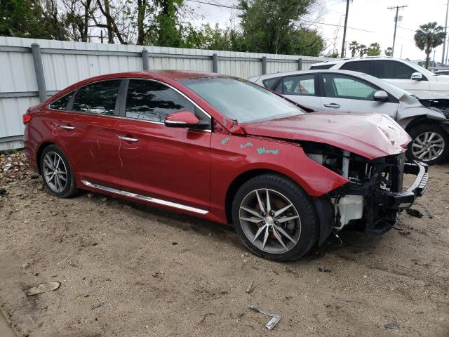 5NPE34AB6GH408407 - 2016 HYUNDAI SONATA SPORT RED photo 4