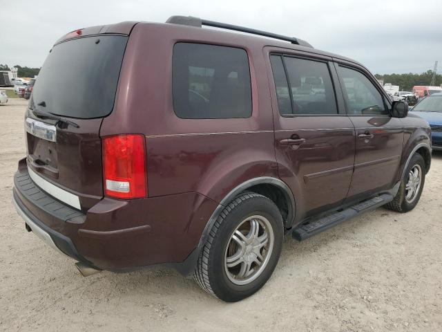 5FNYF3H55AB016460 - 2010 HONDA PILOT EXL MAROON photo 3