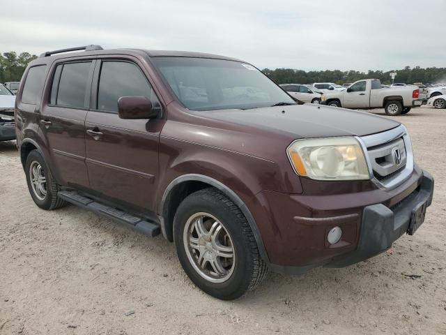 5FNYF3H55AB016460 - 2010 HONDA PILOT EXL MAROON photo 4