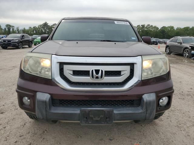 5FNYF3H55AB016460 - 2010 HONDA PILOT EXL MAROON photo 5