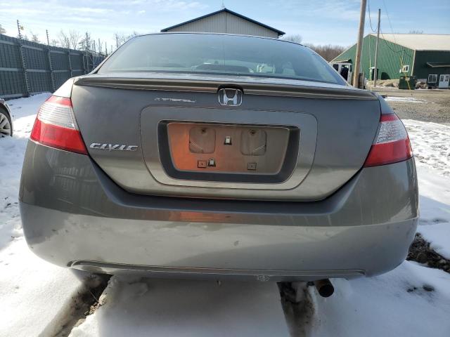 2HGFG12838H519065 - 2008 HONDA CIVIC EX GRAY photo 6