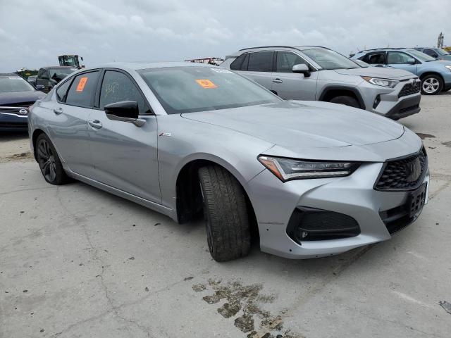 19UUB5F5XMA000343 - 2021 ACURA TLX TECH A Արծաթագույն լուսանկար 4