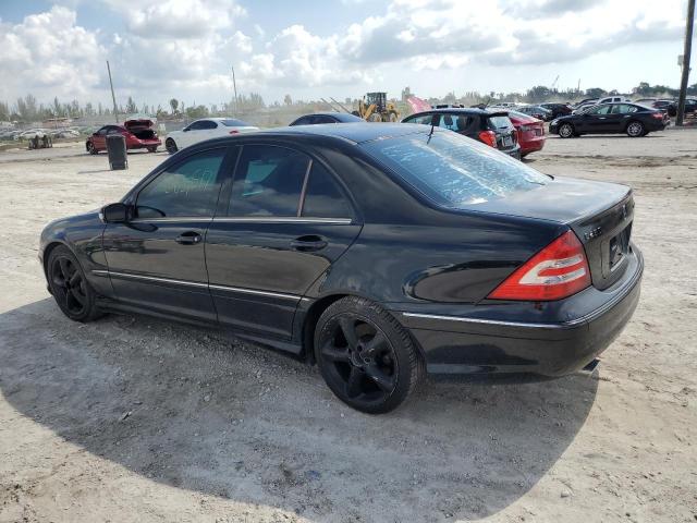 WDBRF40J55F696671 - 2005 MERCEDES-BENZ C 230K SPORT SEDAN BLACK photo 2