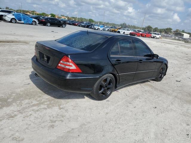 WDBRF40J55F696671 - 2005 MERCEDES-BENZ C 230K SPORT SEDAN BLACK photo 3