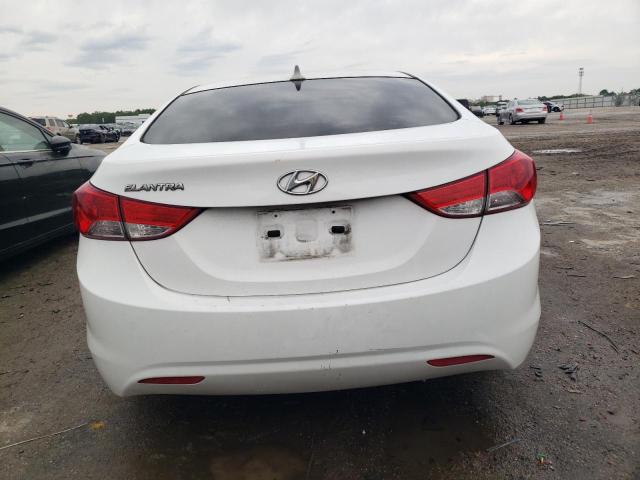 5NPDH4AE2DH201032 - 2013 HYUNDAI ELANTRA GLS WHITE photo 6