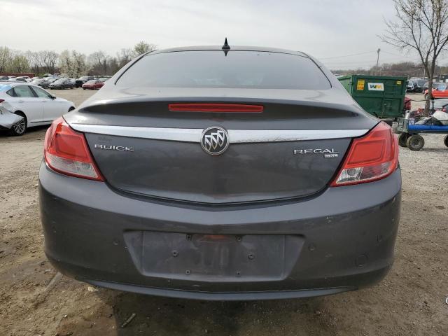 W04GR5EC9B1022784 - 2011 BUICK REGAL CXL GRAY photo 6