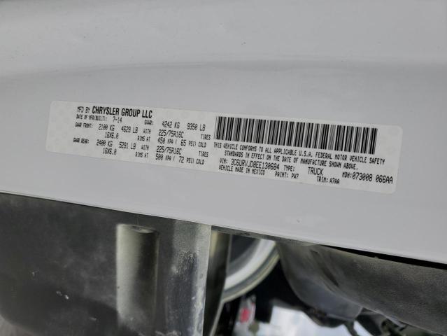 3C6URVJD8EE130684 - 2014 RAM PROMASTER 3500 HIGH თეთრი ფოტო 12