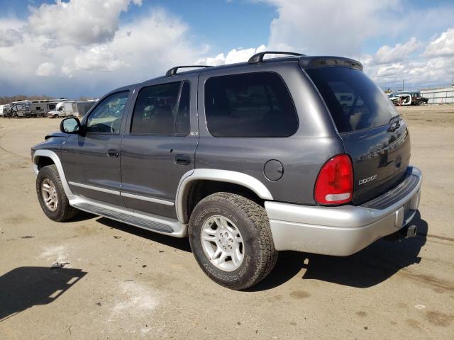 1B4HS58N62F189731 - 2002 DODGE DURANGO SLT PLUS GRAY photo 2