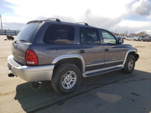 1B4HS58N62F189731 - 2002 DODGE DURANGO SLT PLUS GRAY photo 3