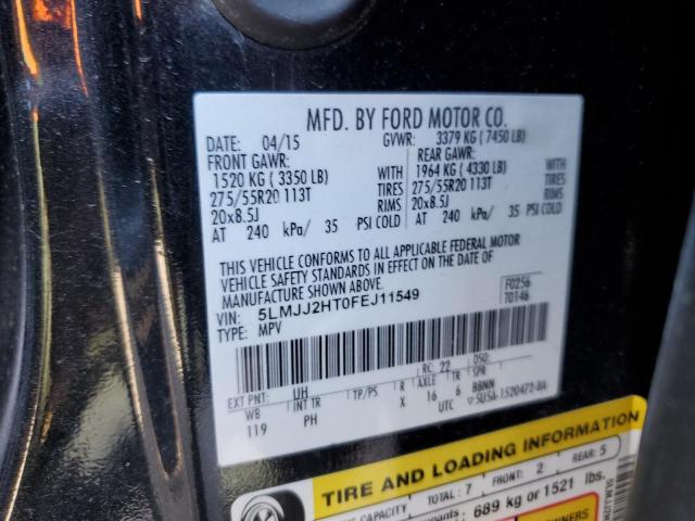 5LMJJ2HT0FEJ11549 - 2015 LINCOLN NAVIGATOR 黑色 照片 14