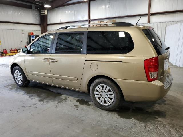 KNDMG4C74B6364533 - 2011 KIA SEDONA LX TAN photo 2