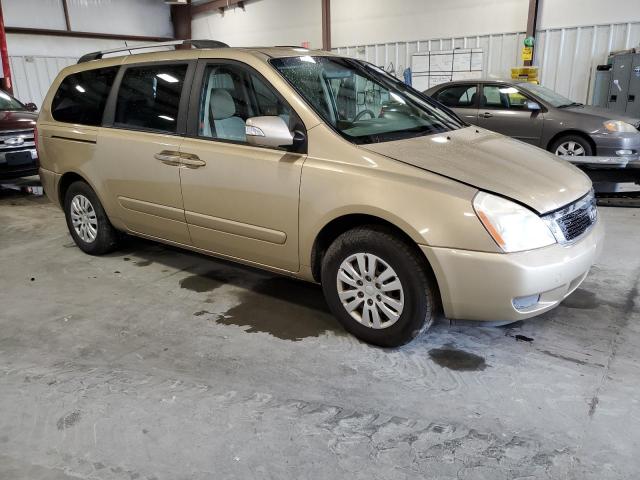 KNDMG4C74B6364533 - 2011 KIA SEDONA LX TAN photo 4