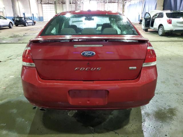 1FAHP36N09W190613 - 2009 FORD FOCUS SES RED photo 6