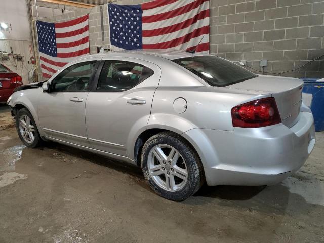 1C3CDZCB2CN137889 - 2012 DODGE AVENGER SXT SILVER photo 2