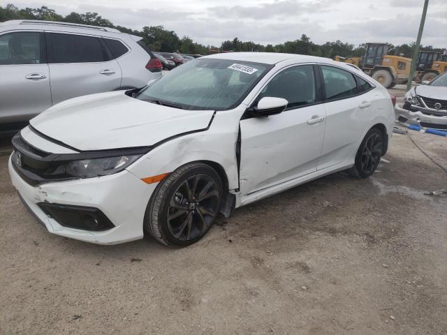 2HGFC2F8XMH550190 - 2021 HONDA CIVIC SPORT WHITE photo 1