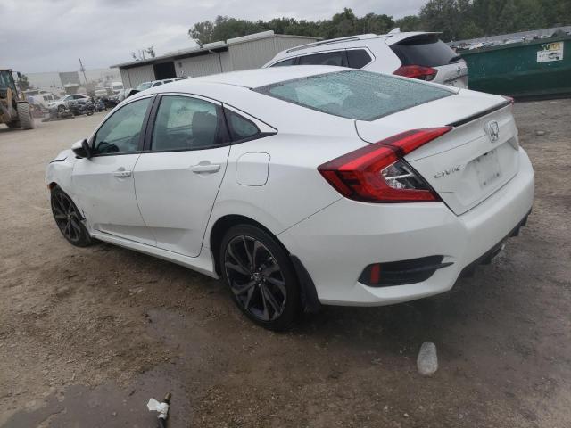 2HGFC2F8XMH550190 - 2021 HONDA CIVIC SPORT WHITE photo 2