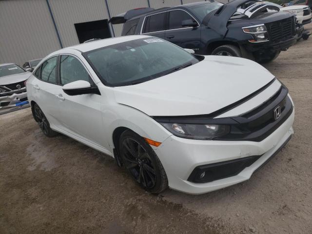 2HGFC2F8XMH550190 - 2021 HONDA CIVIC SPORT WHITE photo 4