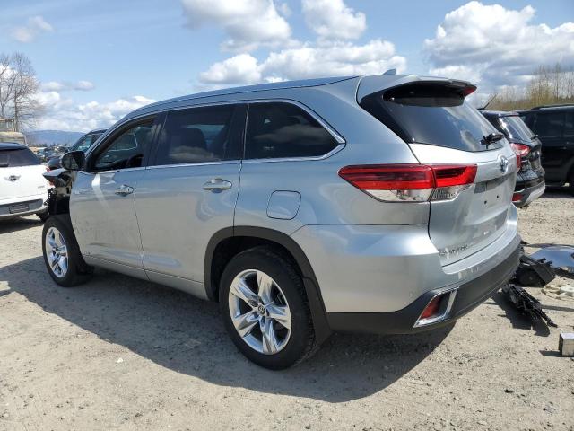 5TDDGRFH0KS059807 - 2019 TOYOTA HIGHLANDER HYBRID LIMITED SILVER photo 2