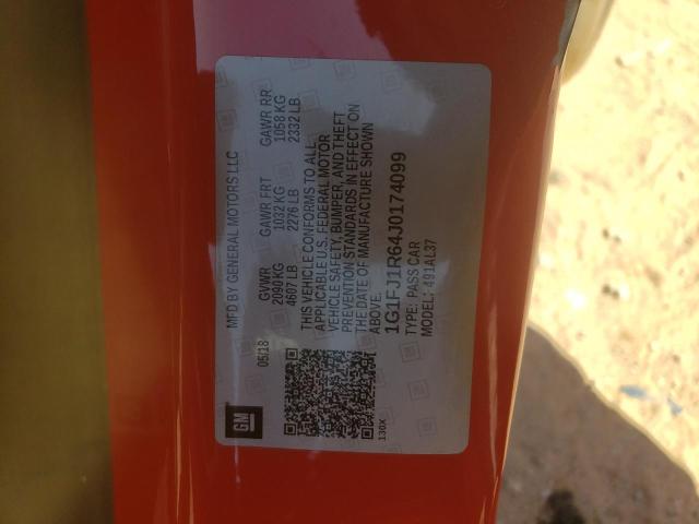 1G1FJ1R64J0174099 - 2018 CHEVROLET CAMARO ZL1 红色 照片 13