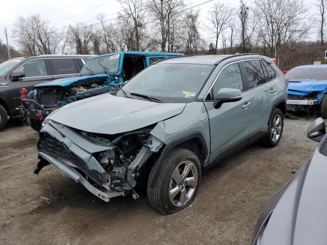 4T3B6RFV2MU044792 - 2021 TOYOTA RAV4 XLE PREMIUM GRAY photo 1