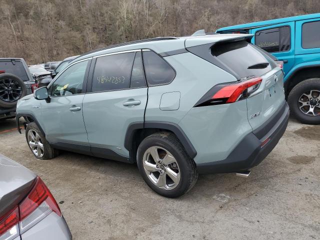 4T3B6RFV2MU044792 - 2021 TOYOTA RAV4 XLE PREMIUM GRAY photo 2