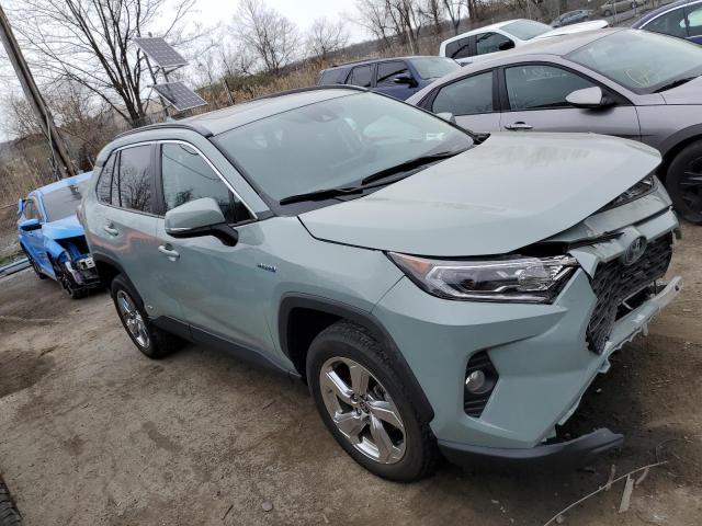 4T3B6RFV2MU044792 - 2021 TOYOTA RAV4 XLE PREMIUM GRAY photo 4