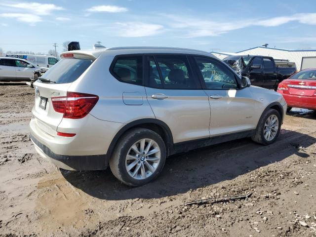 5UXWX9C53H0T15886 - 2017 BMW X3 XDRIVE28I SILVER photo 3