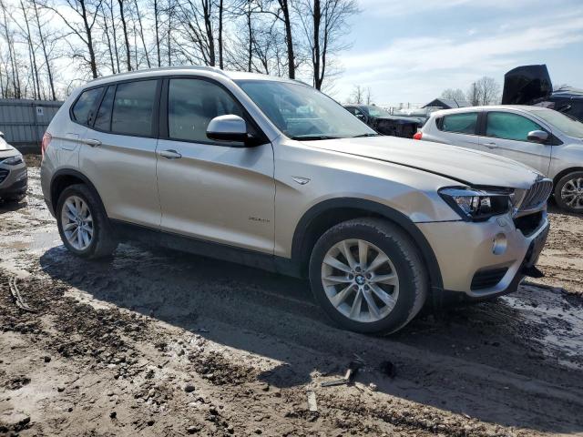 5UXWX9C53H0T15886 - 2017 BMW X3 XDRIVE28I SILVER photo 4