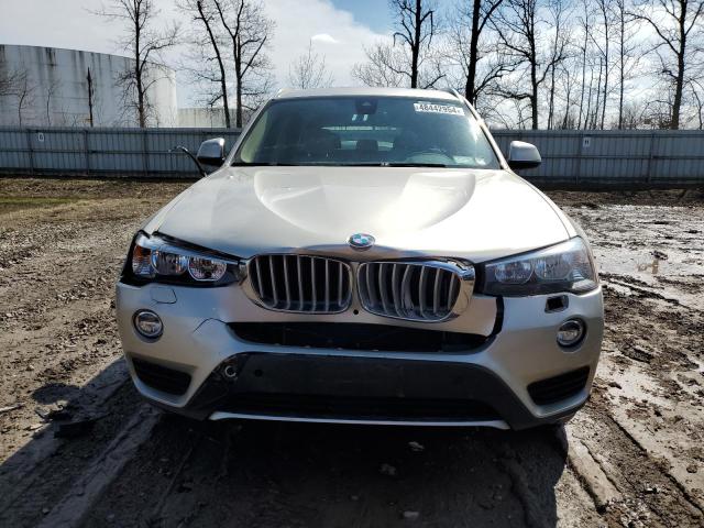 5UXWX9C53H0T15886 - 2017 BMW X3 XDRIVE28I SILVER photo 5