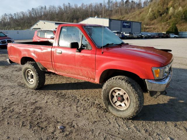 JT4VN01D3K6004746 - 1989 TOYOTA PICKUP 1/2 TON SHORT WHEELBASE DLX RED photo 4