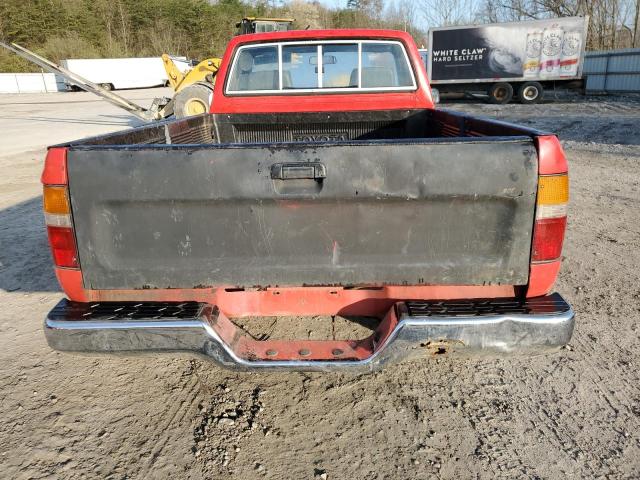 JT4VN01D3K6004746 - 1989 TOYOTA PICKUP 1/2 TON SHORT WHEELBASE DLX RED photo 6