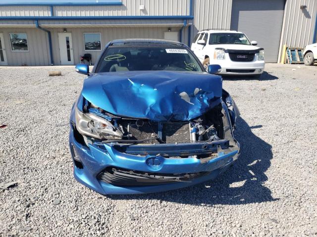 JTKJF5C78FJ001322 - 2015 TOYOTA SCION TC BLUE photo 5
