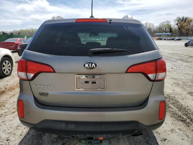 5XYKTDA77FG607583 - 2015 KIA SORENTO LX GRAY photo 6