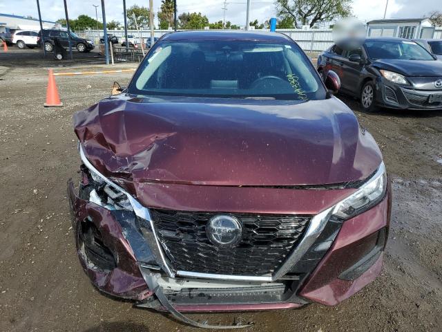 3N1AB8CV7PY243053 - 2023 NISSAN SENTRA SV BURGUNDY photo 5