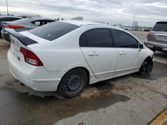 1HGFA16516L072480 - 2006 HONDA CIVIC LX WHITE photo 3