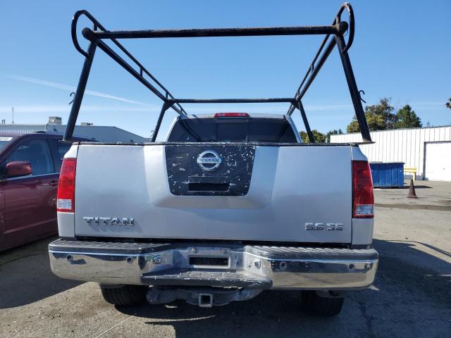 1N6AA06B15N545786 - 2005 NISSAN TITAN XE SILVER photo 6