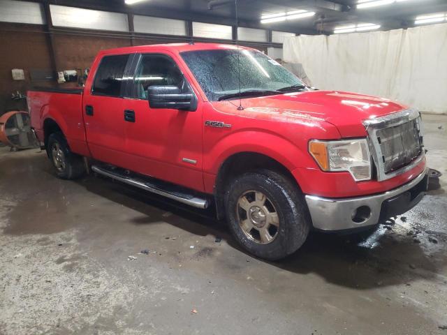 1FTFW1ET2DFB46856 - 2013 FORD F150 SUPERCREW RED photo 4