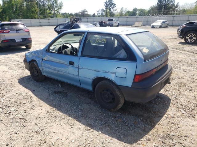 2C1MS2467R6787570 - 1994 GEO METRO XFI BLUE photo 2